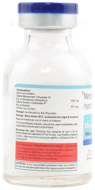 Meropace 1 GM Injection 20 ML